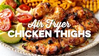 Air Fryer Chicken Thighs (Quick & Easy!) | Supergolden Bakes