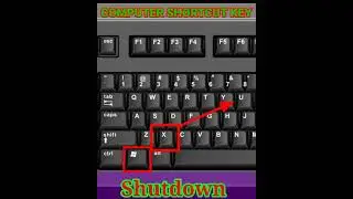 Shutdown Shortcut key In Computer #shorts #computer #success_bindu_way