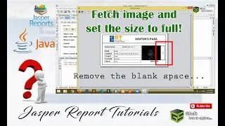 how to set image to fit full frame in jasper report | set dynamic image size | jasper tutorials