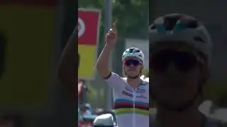 Evenepoel Honours Gino Mäder On Stage 7 Of Tour De Suisse #shorts