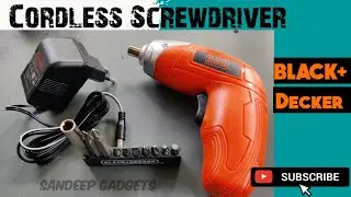 Cordless Screwdriver Black n Decker unboxing