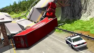 Collapsing Bridge Accidents 5 | BeamNG.drive