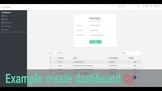 Full Create admin dashboard basic in Laravel