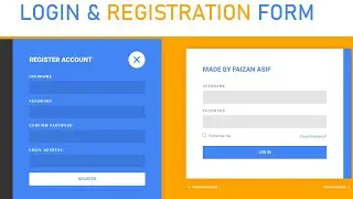 Responsive login and registration form in html css & javascript  in 2022 With Free Source Code