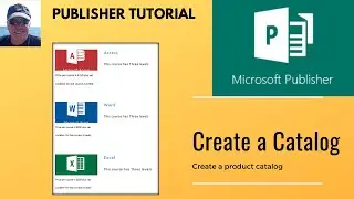 How to create a product catalog in Microsoft Publisher. Merge a product list into Publisher