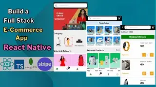 React Native Full Stack Ecommerce App with  Stripe Payment gateway