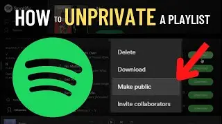 How to Public a Private Playlist on Spotify✅