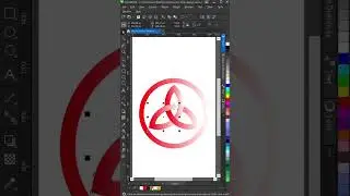 Como criar Design de Logo Triquetra em vetor no CorelDRAW #137 #shorts