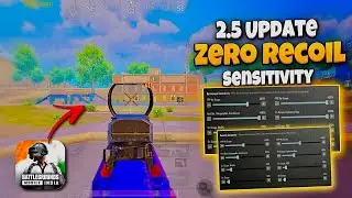 BGMI 2.5 UPDATE ZERO RECOIL SENSITIVITY🔥FOR PHONE & IPAD (BGMI/PUBGM) ANDROID/IOS