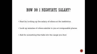 How Do I Negotiate My Salary?