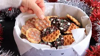 Christmas Cookies in a Waffle Iron | Quick, Easy, Delicious!