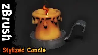 Beginner zBrush Tutorial - Stylized Candle