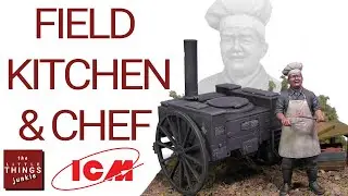 Figure painting tutorial and kit building process - ICM's German Field Kitchen & chef