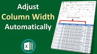 How to Adjust Column Width Automatically in Excel | Auto Fit Column Width in Excel