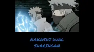 Kakashi dual Sharingan. Triumph of Kage.