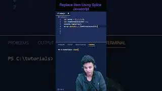 Replace element in an array using splice function in JavaScript 🔥 | JavaScript Interview Question