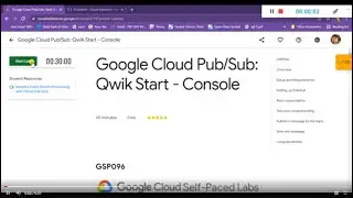 Google Cloud Pub/Sub: Qwik Start | [GSP096]