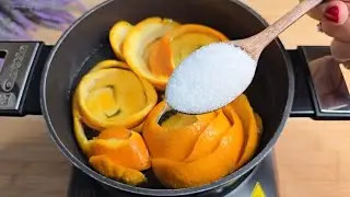 😱 Just add salt to the orange peels and you will thank me forever