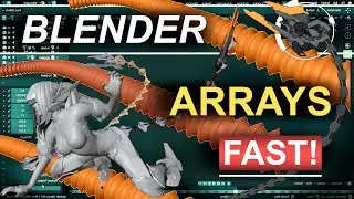 Blender Curved Arrays, Chains, & Cords (In 2 Minutes!!)