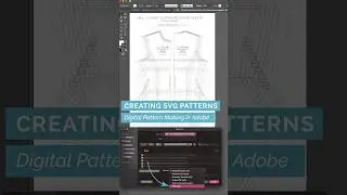 45/49 Saving Your Pattern as an SVG Pattern - Digital #patternmaking  in #adobeillustrator #fashion