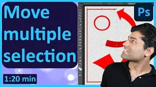 Photoshop move selection multiple layers