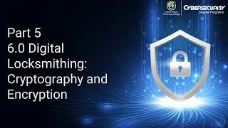 Part 5 - 6.0 Digital Locksmithing - Cryptography and Encryption