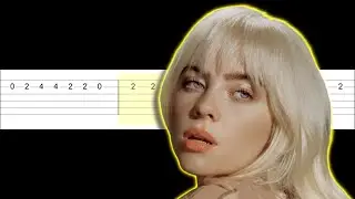 Billie Eilish - TV (Easy Guitar Tabs Tutorial)