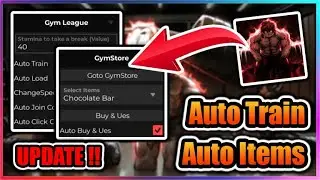 [🏋️‍♂️UPDATE 1] Gym League Script - Best Auto Train | Auto Items