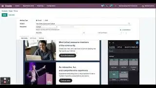 Create Events with Odoo 15 Events Module