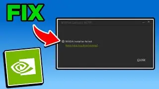 How to FIX NVIDIA INSTALLER FAILED/NOT OPENING for GeForce NOW