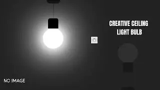 Simple Ceiling Light Bulb | CSS Light Effects