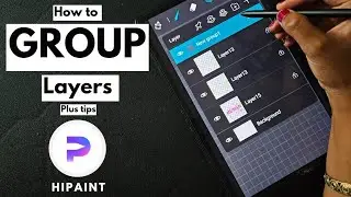 HIPAINT TIPS | How to Group layers | Beginners Hipaint tutorial