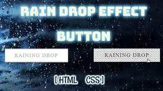 Rain Drop Button Effect  |  HTML- CSS  |  OmniBits