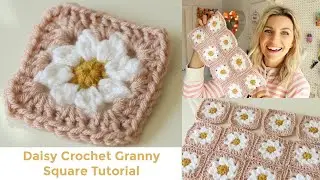 Daisy Granny Square Crochet Tutorial