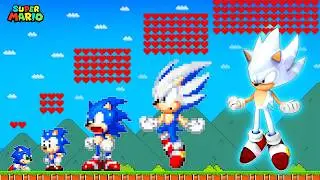 Super Mario Bros. but Every HEART Make Hyper Sonic More REALISTIC