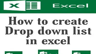 How to create drop down list in excel II Data validation function in Excel II Drop down list excel