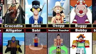 All One Piece Characters in Blox Fruits Version