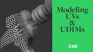 C4D Tutorial - Hard-Surface Modeling & UDIM UV Unwrapping a Martian Gun