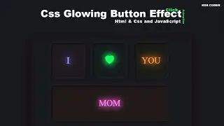 Css Glowing Effect | Css Glowing Button | Css Glowing Button Animation | neon light button