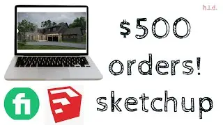 Sketchup Modeler Makes $500 Per Large Render on Fiverr!