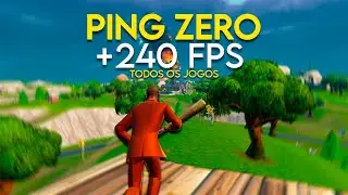 COMO FICAR COM 0 DE PING E AUMENTAR O FPS (Todos os jogos)