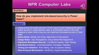 How do you implement role based security in Power Apps