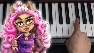 Monster High Theme - EASY Piano Tutorial