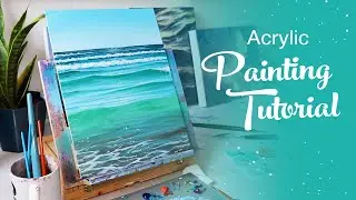 Acrylic Painting Tutorial - Crystal Ocean Water