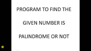 Program in C to find palindrome or not