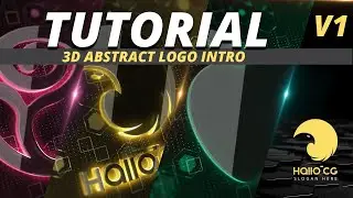 #tutorial #logo_intro #ae_template How to use 3D abstract logo intro After effects Template Tutorial