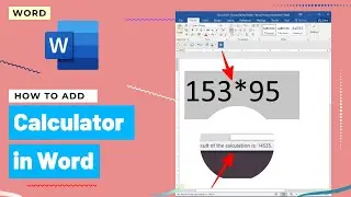 How to Add Calculator to Microsoft Word - MS Office Tutorials - Windows 10 Tips