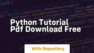 python tutorial pdf download free