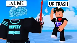 I met a TOXIC Blade Ball Player, So I 1v1d him..(Roblox)