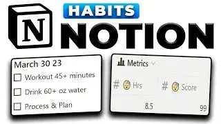 Automatic Habit Tracker in Notion! (Notion Second Brain Tutorial)